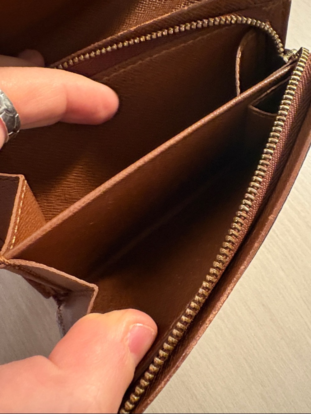 Louis Vuitton Monogram Canvas compact Wallet - Brown and Tan - Picture 7 of 14